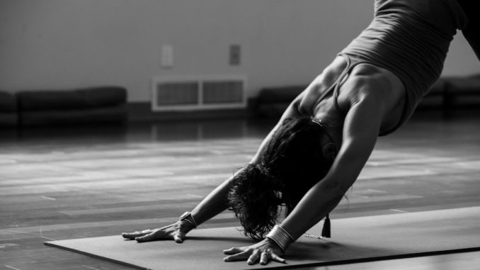 Golf och yoga illustration
